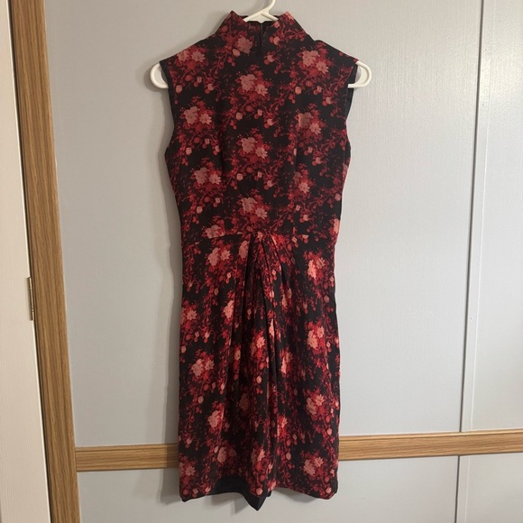 Shanghai Tang Black and Red Sheath Dress Size 6 - Picture 14 of 16